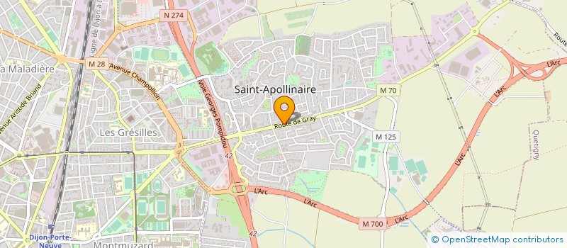 localisation de l'entreprise S.I.M EUROPE à SAINT-APOLLINAIRE