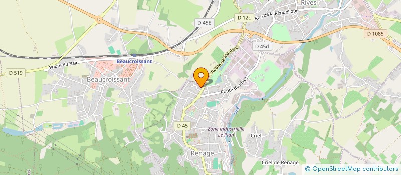localisation de l'entreprise S.I. MONTAGE à RENAGE