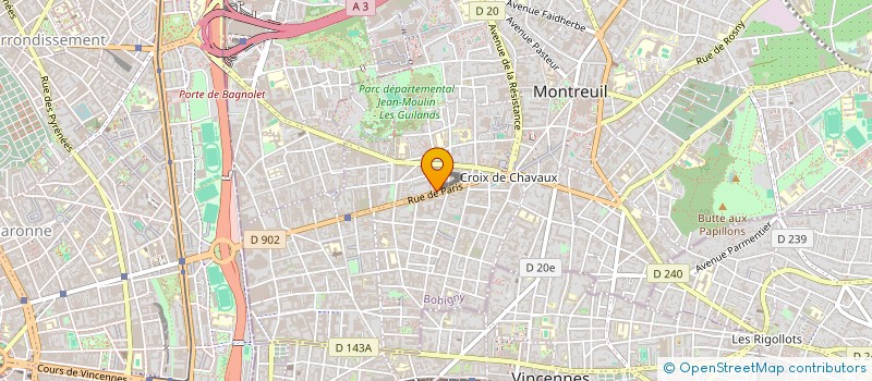 localisation de l'entreprise S I N à MONTREUIL