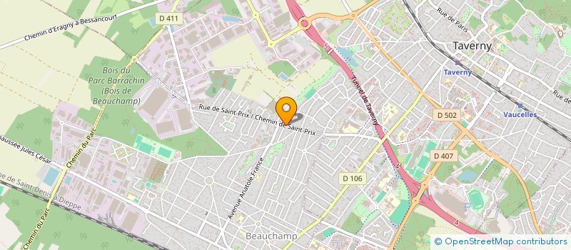 localisation de l'entreprise S.I.O PROJETS ET ACCOMPAGNEMENTS à TAVERNY