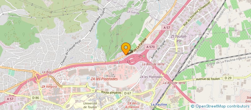 localisation de l'entreprise S I PRO à LA GARDE