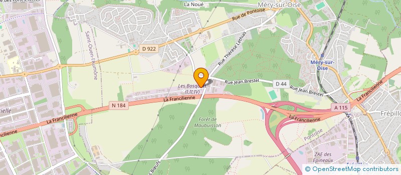 localisation de l'entreprise S.I.S  MERY-SUR-OISE