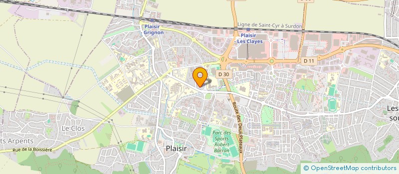 localisation de l'entreprise S.I.S.Y  PLAISIR