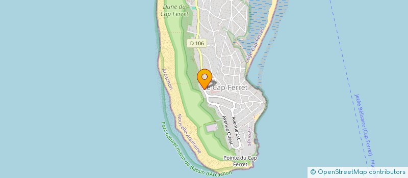 localisation de l'entreprise S.I.T.  LEGE-CAP-FERRET