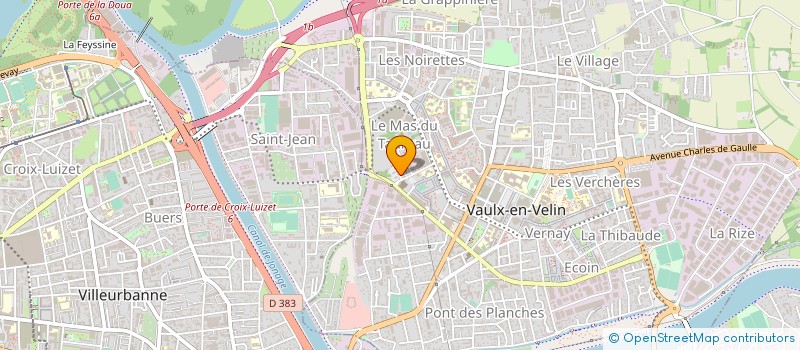 localisation de l'entreprise S.I.T.M.R.  VAULX-EN-VELIN