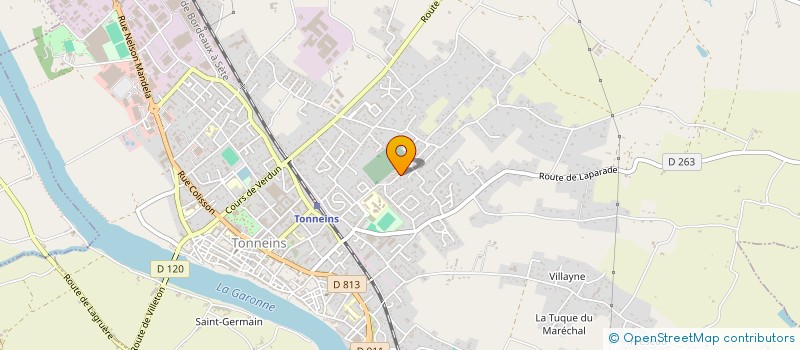 localisation de l'entreprise S.I.V.S.  TONNEINS