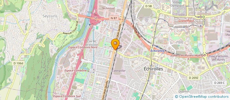 localisation de l'entreprise S.I.Z à ECHIROLLES