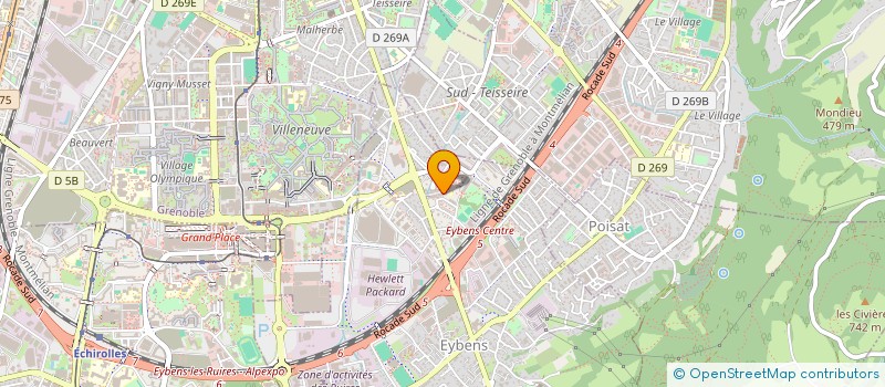 localisation de l'entreprise S.I.Z HOLDING à EYBENS