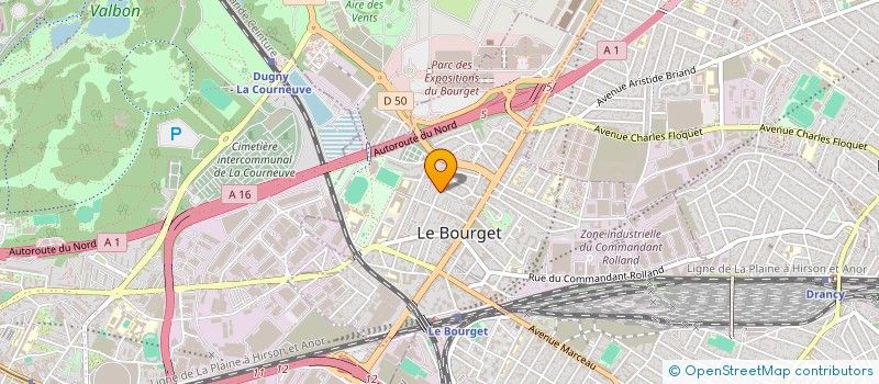 localisation de l'entreprise S IMMO  LE BOURGET