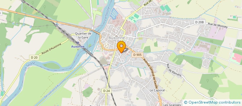 localisation de l'entreprise S.IN'VEST  AUXONNE