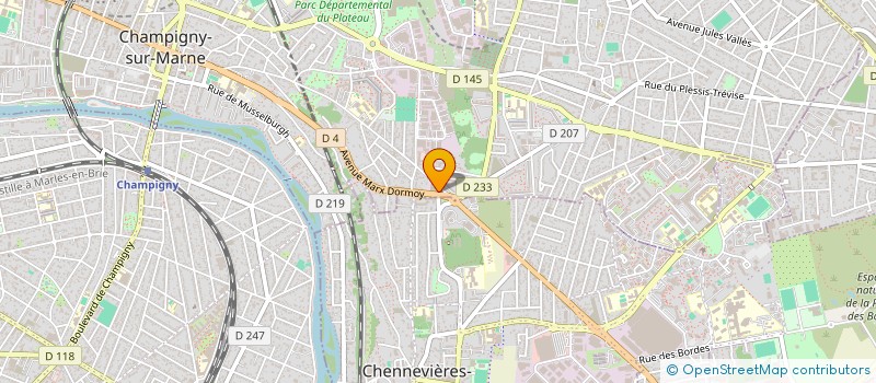 localisation de l'entreprise S J à CHAMPIGNY-SUR-MARNE