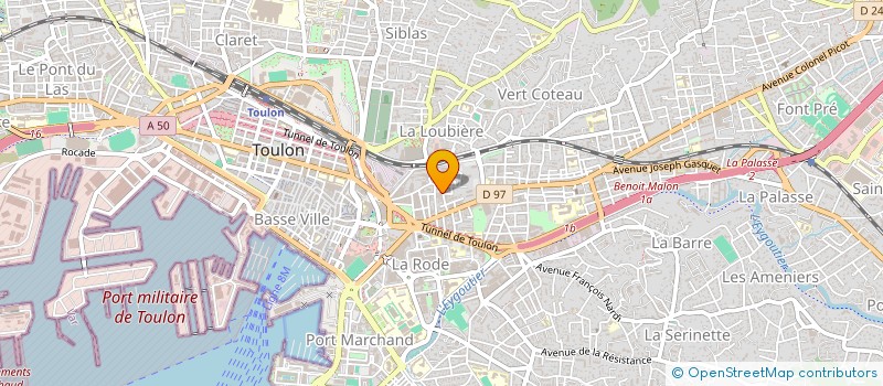 localisation de l'entreprise S&J  TOULON