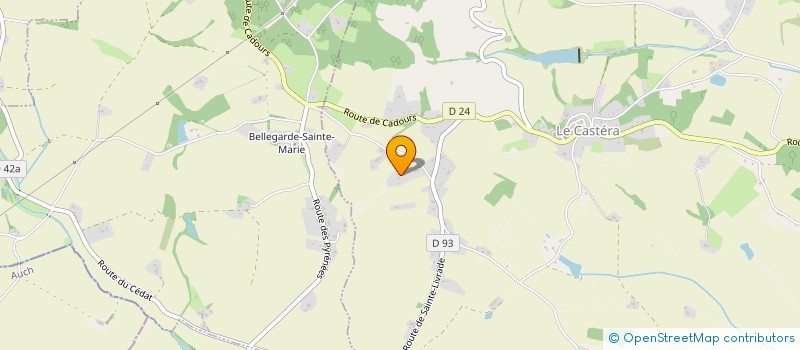 localisation de l'entreprise S & J  LE CASTERA