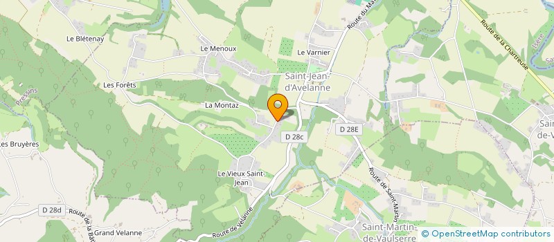 localisation de l'entreprise S.J.A S'ANIME  SAINT-JEAN-D'AVELANNE