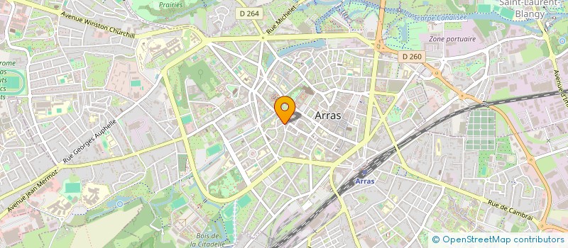 localisation de l'entreprise S.J.B RUIN à ARRAS