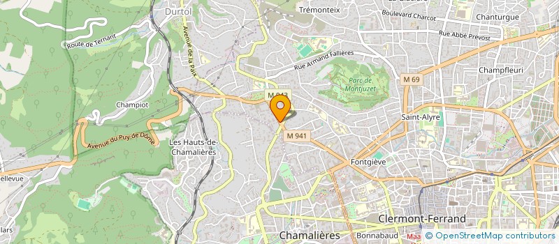 localisation de l'entreprise S&J BARBERSHOP  CLERMONT-FERRAND