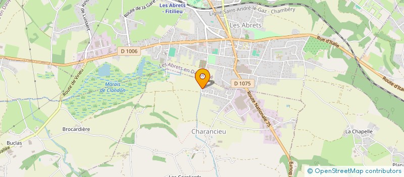 localisation de l'entreprise S.J.C. à CHARANCIEU