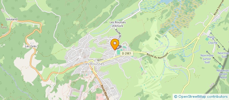 localisation de l'entreprise S.J. CONSTRUCTION  LES ROUSSES