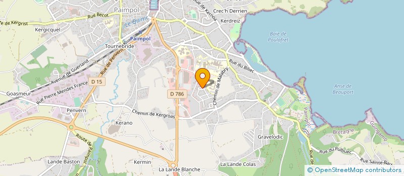 localisation de l'entreprise S & J COUVERTURE à PAIMPOL