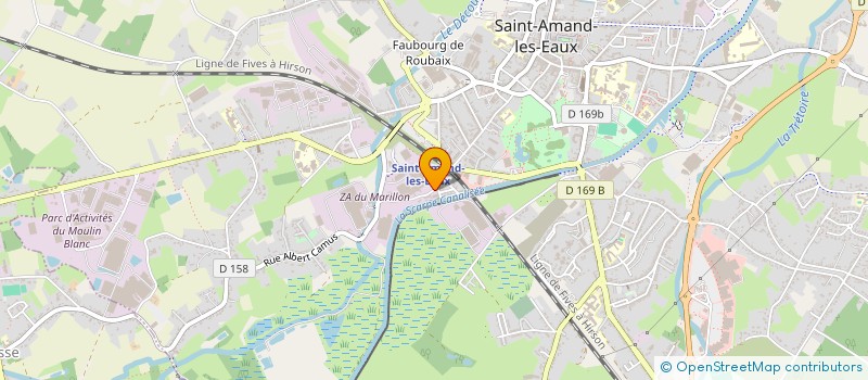 localisation de l'entreprise S.J.D. BATIMENT à SAINT-AMAND-LES-EAUX