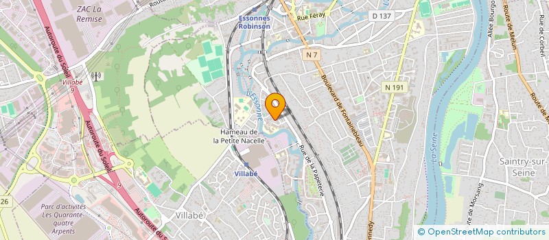 localisation de l'entreprise S&J ENTREPRISE à CORBEIL-ESSONNES