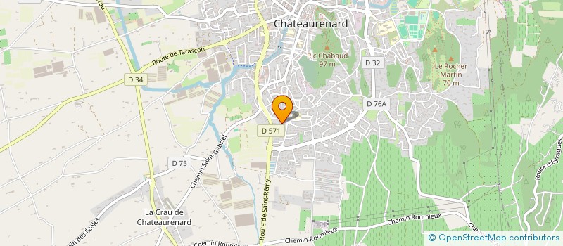 localisation de l'entreprise S.J. LE CHATEAU à CHATEAURENARD