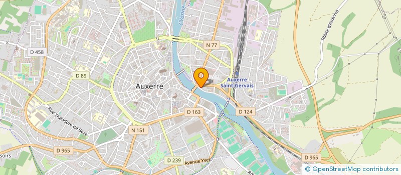 localisation de l'entreprise S.J.M. à AUXERRE
