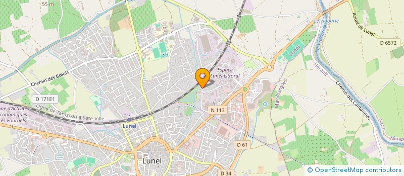 localisation de l'entreprise S.J MATERIAUX à LUNEL