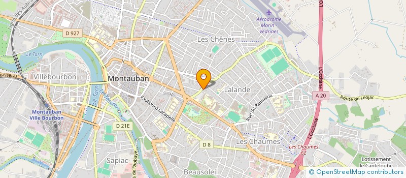 localisation de l'entreprise S.J.N.C.  MONTAUBAN