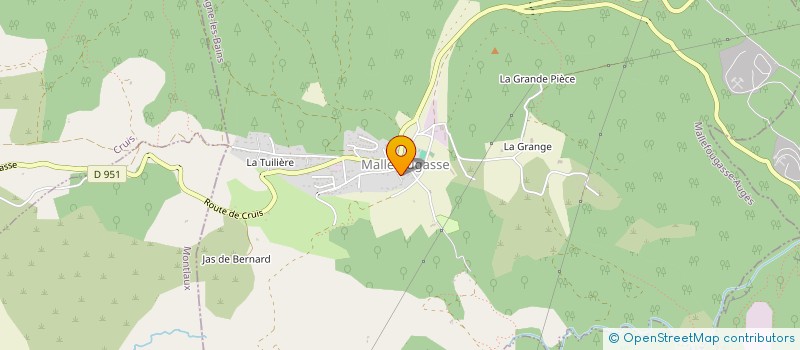 localisation de l'entreprise S.J.P.CARRELAGES  MALLEFOUGASSE-AUGES