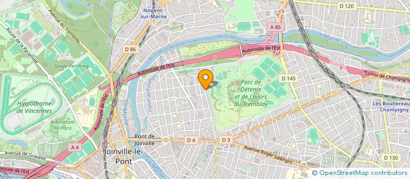 localisation de l'entreprise S.J.P ETANCHEITE à CHAMPIGNY-SUR-MARNE