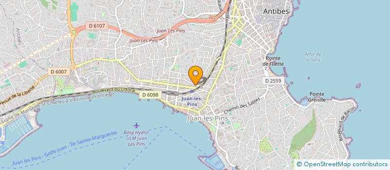 localisation de l'entreprise S & J PLOMBERIE à ANTIBES