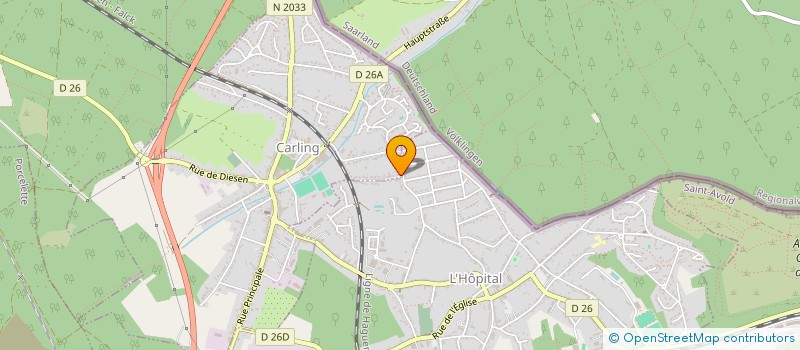 localisation de l'entreprise S.J. TAXI  CARLING