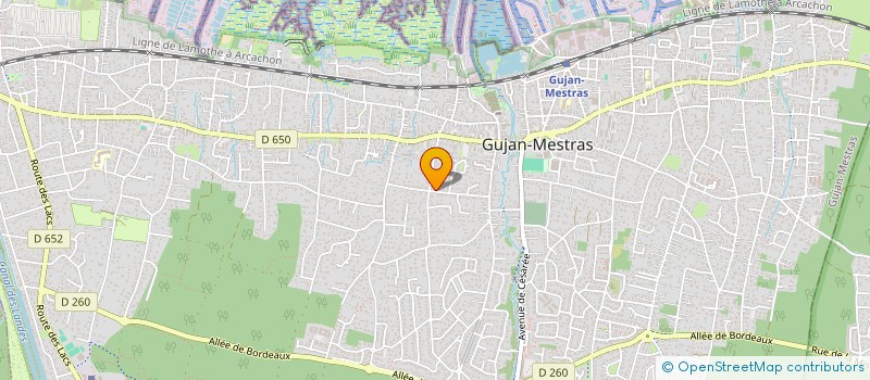 localisation de l'entreprise S&J VINS DU MONDE  GUJAN-MESTRAS