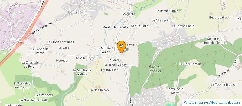 localisation de l'entreprise S&JF  PLEDRAN