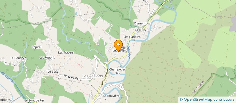 localisation de l'entreprise S & K  LES ASSIONS