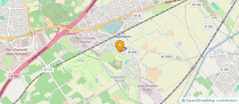 localisation de l'entreprise S&K  BAILLARGUES