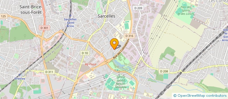 localisation de l'entreprise S.K.A à SARCELLES