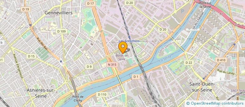 localisation de l'entreprise S.K BAT à ASNIERES-SUR-SEINE