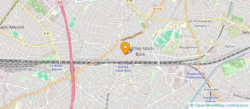 localisation de l'entreprise S.K BATIMENT à AULNAY-SOUS-BOIS