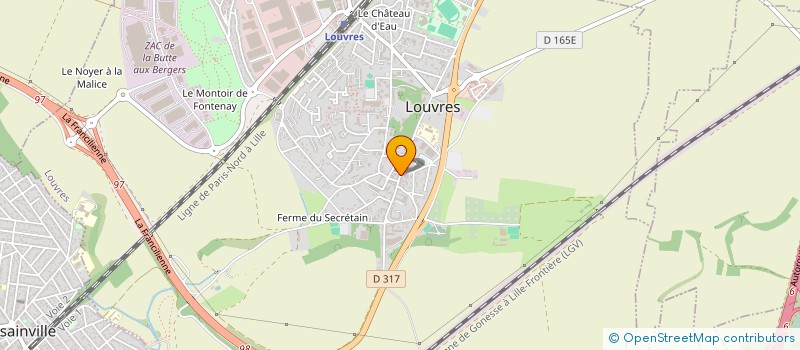 localisation de l'entreprise S & K BEAUTY à LOUVRES