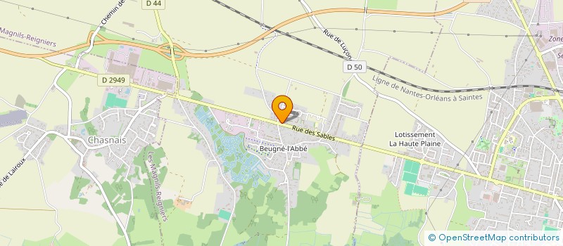 localisation de l'entreprise S.K COUVERTURE ZINGUERIE  LES MAGNILS-REIGNIERS