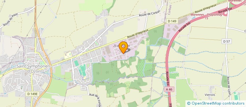 localisation de l'entreprise S.K.L. à SAINT-SYMPHORIEN-D'OZON