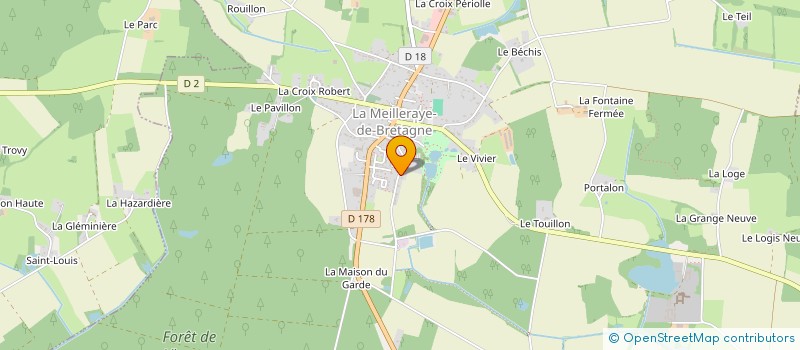 localisation de l'entreprise S.K.L.B.  LA MEILLERAYE-DE-BRETAGNE