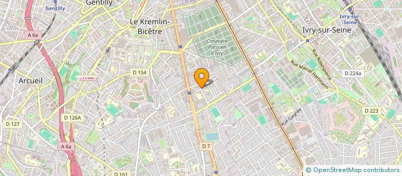 localisation de l'entreprise S.K.M. à VILLEJUIF