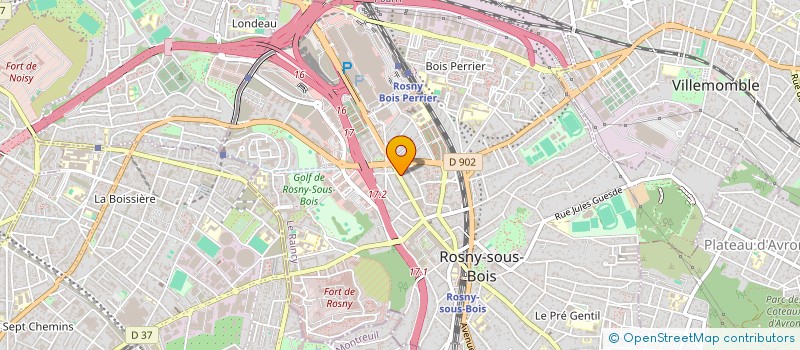 localisation de l'entreprise S K MARKET à ROSNY-SOUS-BOIS