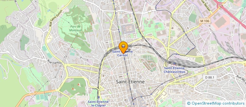 localisation de l'entreprise S.K MULTISERVICES à SAINT-ETIENNE