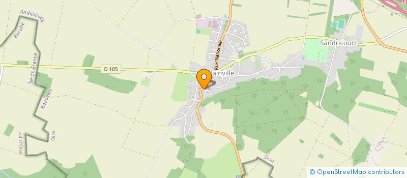 localisation de l'entreprise S.K.N.T BTP  AMBLAINVILLE