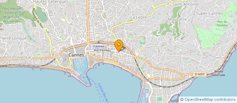 localisation de l'entreprise S K R à CANNES
