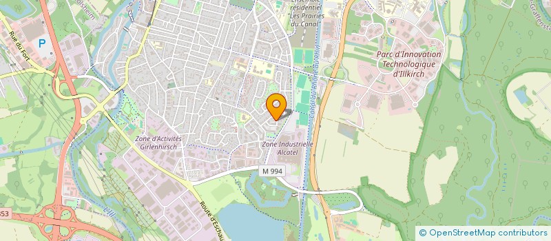 localisation de l'entreprise S.K.S.  ILLKIRCH-GRAFFENSTADEN